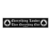 Motorhead Patch Everything Louder Band Logo Nouveau Officiel Woven Strip 21Cm X Size Accessory Size