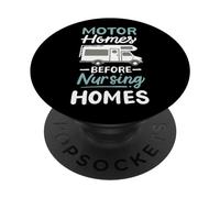 Motorhomes Before Nursing Homes Camping-Car Retraite PopSockets PopGrip Adhésif