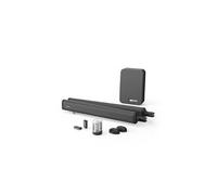 Avidsen Motorisation à vérins pour portail battants-Teha connect-avec feux clignotant-deux telecommandes et photocellules-portail ajouré ou semi ajouré jusqu'a 3.5m et 300kg, Compatible Wifi, Noir