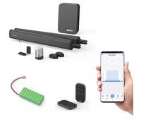 Motorisation connectée à vérins pour portail à battants - Teha Connect + batterie de secours + 2 télécommandes supp.
