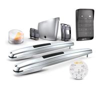 Somfy 1245531 - Motorisation Exavia Star portail battant - Pour vantaux largeur max. 2,5m et hauteur max. 2m - Livré avec 1 clavier à code, 2 télécommandes Keypop, 1 feu orange et photocellules