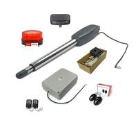 Motorisation Portail Coulissant, WIFI Controls PKM-C02 Kit d'ouvre-porte automatique solaire robuste for allée for portails battants jusqu'à 15 pieds(Kit e)