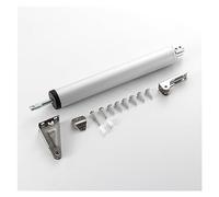 Motorisation pour portail coulissant, Ferme-porte tampon hydraulique automatique positionnement à 90 ° porte de chambre silencieuse la maison ferme-porte pneumatique quincaillerie meubles(Silver)