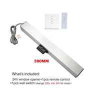 Motorisation pour portail coulissant, Ouvre-fenêtre Tuya for maison intelligente, 400mm 300MM 200MM, actionneur de chaîne motorisé, lucarne à battants(Kit8 300mm)