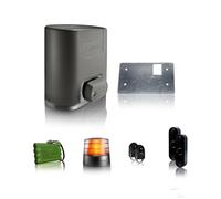 Motorisation professionnelle Elixo Smart io - Pack confort pour portail coulissant - Livrée avec 2 télécommandes, feu orange, photocellules et batterie de secours