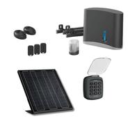 Avidsen Kit Motorisation Portail Coulissant Solaire Complet - Zenia SE 24V, 3 Télécommandes, Clavier à Code sans Fil, Photocellules, Panneau Solaire, Crémaillère 3m, Jusqu'à 400kg