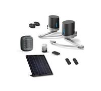 Avidsen Orane SE Kit Motorisation Solaire Portail Battant 250kg 2.5m | Panneau 20W intégré, Bras articulés, 3 télécommandes, Digicode sans fil, Photocellules sécurité