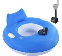 Motorized Inflatable Pool Swimming Chair, Electric Floating Lounger with Propellers, Easy to Use Raft for Adults, Motorized Float for Adults