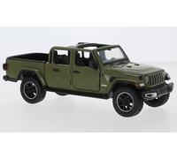 Motormax 79367OLIVE Jeep Gladiator Overland 2021 Capote ouverte Vert olive Échelle 1/27 2021