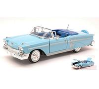 Motormax MTM73267LB Chevrolet Impala 1958 Light Blue 1:24 MODELLINO Die CAST Compatible avec