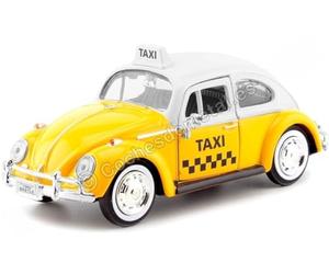 Motormax Volkswagen Coccinelle Noire / Blanche Police 1966 1/24