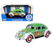 Motormax Volkswagen Collection - 1:24 1966 Volkswagen Beetle - Graffiti