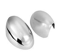 MotorMinds ABS Chromé Rétroviseur Capuchon Élégant Décoratif Rétroviseur Accessoire Installation Facile Côté Droit Gauche Compatible avec 2001 2006 2PCS Ensemble