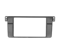 MotorMinds Cadre de panneau stéréo radio 2 Din Matériau ABS de qualité supérieure, lunette de montage sur tableau de bord, parfaitement adapté pour Série 3 E46 1998 2005, pièce
