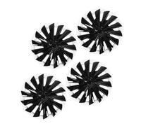 MotorMinds Capeur de Moyeu de Roue de 4 PCS, Moyeu de Roue de Style Turbine, Capuchon de Moyeu de Protecteur de Couverture de Bord Complet, Plaquette de Couverture de Moyeu de Roue (Bloc de Couleur