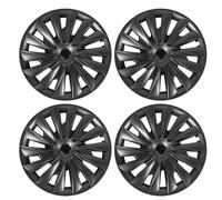 MotorMinds Capeur de Moyeu de Roue de 4 PCS, Moyeu de Roue de Style Turbine, Capuchon de Moyeu de Protecteur de Couverture de Bord Complet, Plaquette de Couverture de Moyeu de Roue (Gris)
