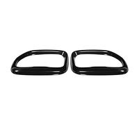 MotorMinds Couvercle de tuyau d'échappement arrière en acier inoxydable, noir brillant, garniture de pointe d'échappement, couvercle de gorge de queue pour X3 M40i 2018 2021 2