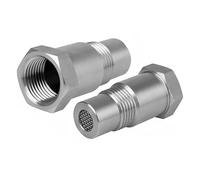 MotorMinds Lot de 2 adaptateurs de sonde lambda M18 x 1,5 - 45 mm - Éliminateur de capteur d'oxygène O2 - Pour voiture, camion