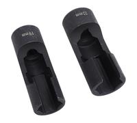 MotorMinds Lot de 2 douilles pour injecteurs de carburant 1/2 rou, acier trempé chromé pour tuyaux courbés, capteurs EGT, interrupteurs thermiques (19 mm + 22 mm)