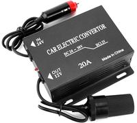 MotorMinds Transformateur Électronique Convertisseur d'alimentation de voiture 20 A Step Down 24 V vers allume-cigare 12 V