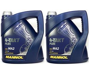 Motoröl Motor Öl MANNOL 4-Takt Plus API SL 10W-40 2 X 4 Liter