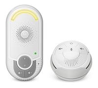 Motorola Baby MBP 140 - Babyphone audio DECT avec prise murale plug 'n go et unité parents petite et portable, éco mode et veilleuse, couleur blanc
