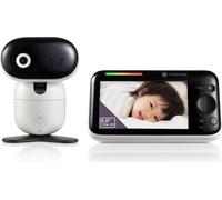 Motorola Babyphone avec caméra PIP1610 HD Connected Video - Baby Monitor avec unité parents 5" et application Motorola - Babyphone vidéo avec télécommande - Appel bidirectionnel - Blanc