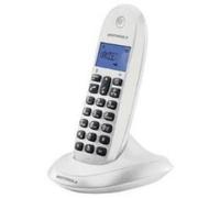 Motorola C1001 Téléphone DECT Identification de l'appelant Blanc