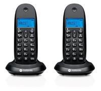 MOTOROLA C1002 CB+ Téléphone DECT Noir Duo