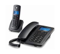 Téléphone fixe motorola c4201 combo dect (2 pcs) noir Noir G
