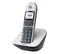 Motorola Téléphone numérique sans fil CD5001, Blocage d'appels, Amplification, Mains libres, Blanc