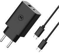 Motorola Charger Turbopower 50w Duo Usb-C + Usb-A W/Usb-C Cable,Black Brand