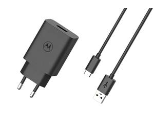 Motorola Chargers - Chargeur Rapide USB-PD Turbopower 33W avec câble USB-A vers C de 1 M. Important Logo « M », Produit Authentique.