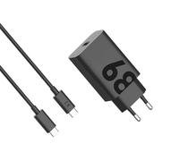 Motorola - Chargeur Mural 68 W, USB-C, Technologie de Charge Rapide, Chargement sécurisé pour Vos appareils - Noir