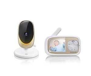Motorola Comfort 40 Babyphone Vidéo Connecté avec Écran 2.8" Vision Nocturne Infrarouge Communication Bidirectionelle 1 Unité