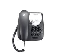 Motorola Téléphone fixe CT1 – Filaire analogique, Double SIM, Fonction sourdine – Noir