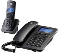 Motorola DECT + Corded Phone noir