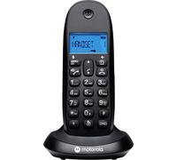 Motorola Téléphone sans fil DECT C1001CB+ – Blocage d'appel, ID appel, Mains libres, 50 numéros, Noir