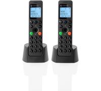 Motorola DOT202 Twin Téléphone DECT Identification de l'appelant Noir