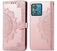imoshion imoshion Etui de téléphone portefeuille Mandala Motorola Edge 40 Neo Rose Dorée Rose dorée
