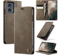 Motorola Edge 50 Fusion Premium Pu Leather Case Card Slots Wallet Pouch With Stand Function Flip Case Cover For Motorola Edge 50 Fusion \ Coffee