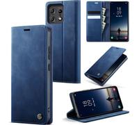 Motorola Edge 50 Pro Premium Pu Leather Case Card Slots Wallet Pouch With Stand Function Flip Case Cover Motorola Edge 50 Pro - Blue Green