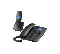 Motorola Voice - Téléphone de Bureau FW500 avec SIM et Ligne Fixe - Sauvegarde d'urgence 4G LTE, jusqu'à 8 Heures d'autonomie, téléphone d'urgence en Cas de Panne de Courant, Grandes Touches