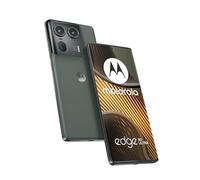 Motorola Mobility Edge50 Ultra Smartphone (écran PoLED Super HD 6,7", 50 MP, 16 Go/1 To de ROM, 4500 mAh, chargeur 125 W, Android 14), gris forêt avec coque de protection + support de téléphone