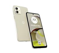 Motorola Mobility Moto G14 Smartphone (écran 6,5 pouces FHD+, appareil photo 50 MP, 4/128 Go, 5000 mAh, Android 13) Crème Beurre (simili cuir végétalien) avec étui de protection [Exclusivité Amazon]