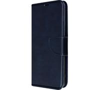 Motorola Moto E13 Etui en cuir synthétique avec porte-monnaie + fonction support - Bleu foncé