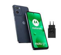 Motorola Moto G05 Débloqué 4+256 Go - Écran 6,67" Full HD, Caméra 50 MP, Batterie 5200 mAh - Blue Denim + Chargeur Rapide 33W, Câble USB & Coque de Protection Inclus