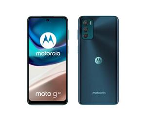 Motorola Moto G42 - Smartphone, triple caméra 50 Mpx, écran OLED FHD+, batterie 5000 mAh, 4/128 Go extensible, double SIM, Android 12, coque incluse, vert (Atlantic Green)