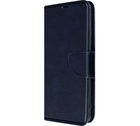Motorola Moto G72 Etui en cuir synthétique avec porte-monnaie + fonction support - Bleu foncé