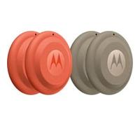 Motorola Moto Tag 2 (4-Pack), Tracker Android, Bluetooth Channel Sounding + UWB, Protection IP68, Batterie Longue durée de Vie, Pantone Arabesque & Laurel Oak